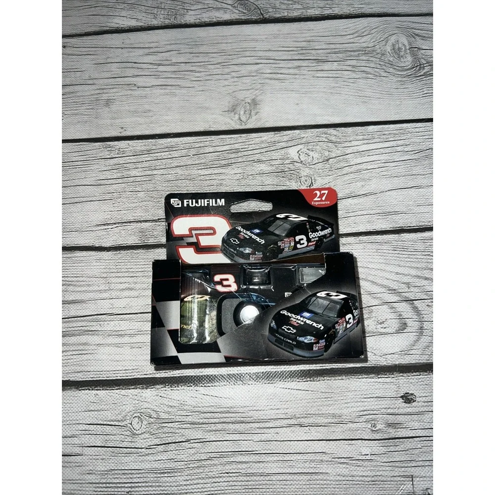 Dale Earnhardt #3 Nascar Black Camera FujiFilm Flash Sealed 35 mm